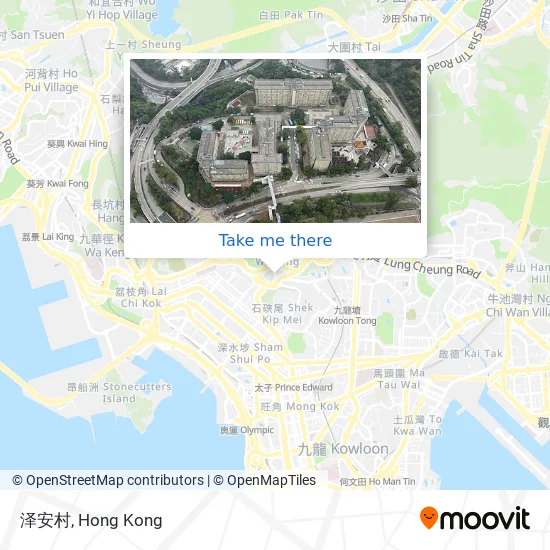 泽安村 map