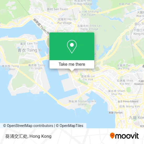 葵涌交汇处地圖