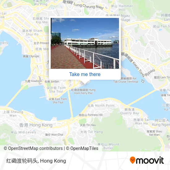 红磡渡轮码头地圖