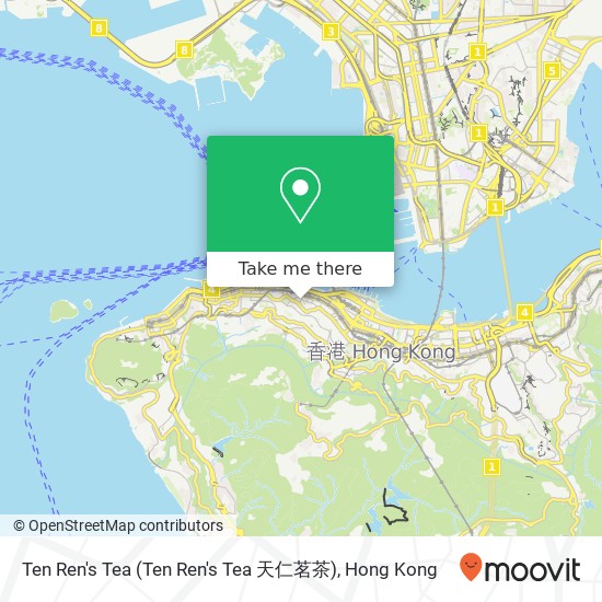 Ten Ren's Tea map