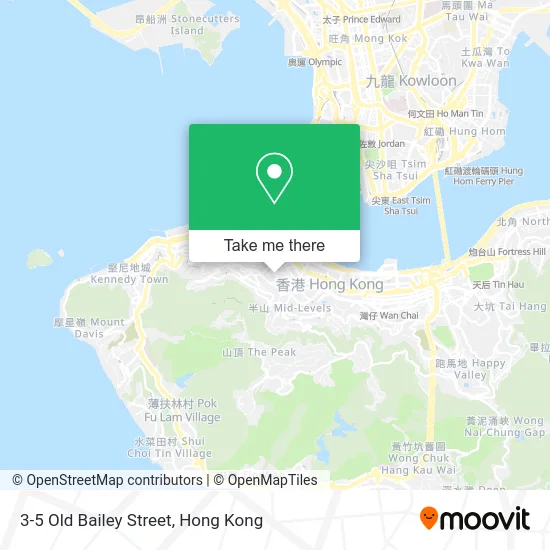 3-5 Old Bailey Street map