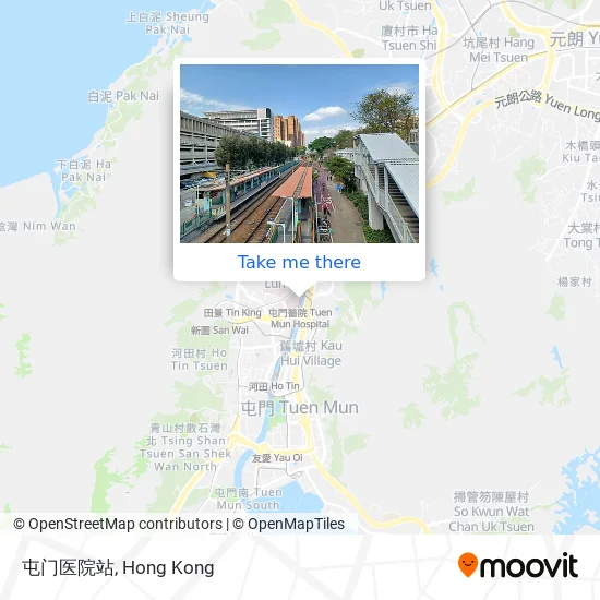 屯门医院站 map