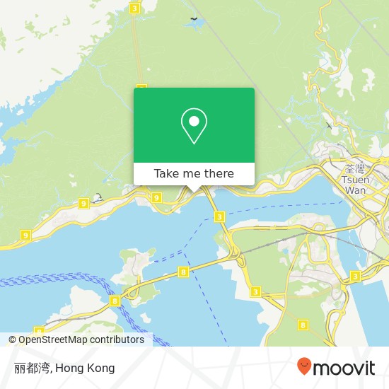 丽都湾 map