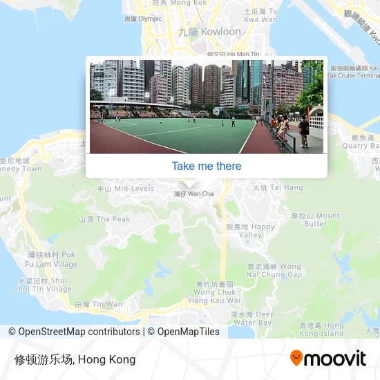 修顿游乐场地圖