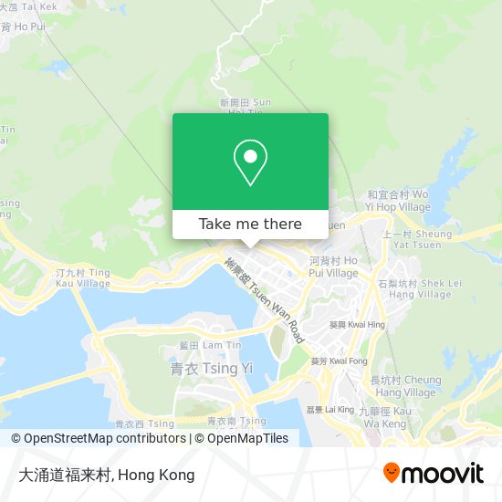 大涌道福来村地圖