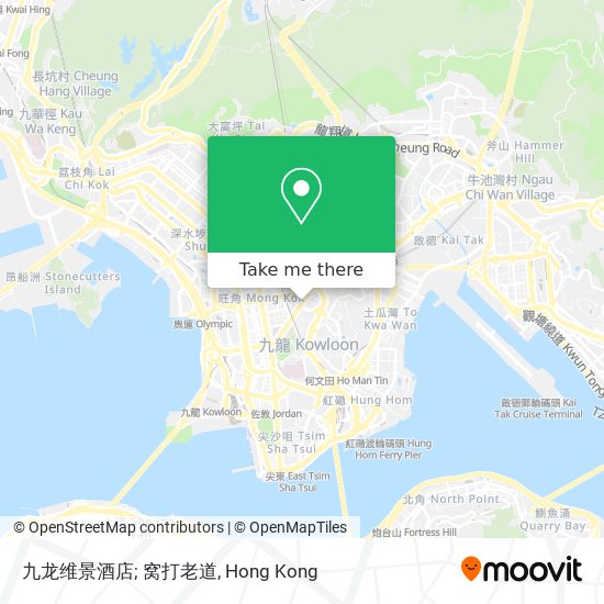 九龙维景酒店; 窝打老道 map