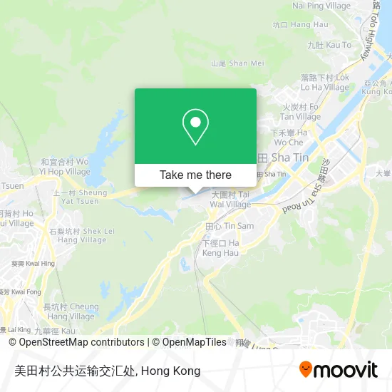 美田村公共运输交汇处 map