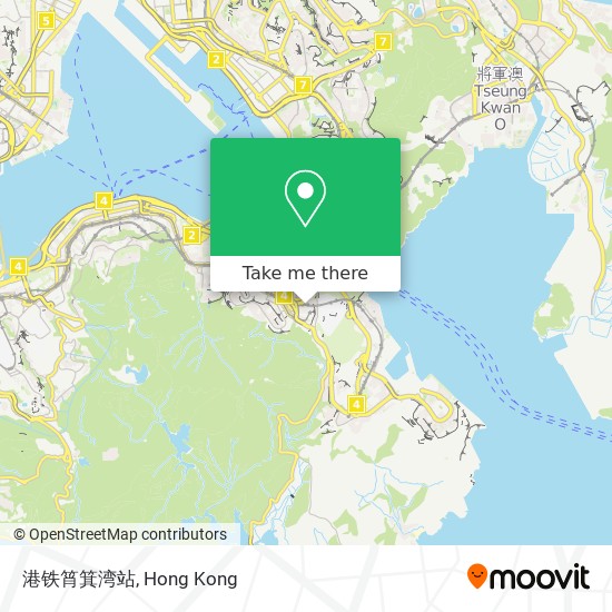 港铁筲箕湾站 map