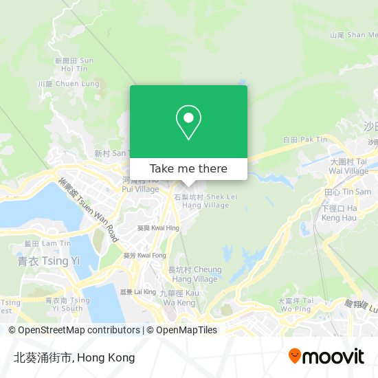 北葵涌街市地圖