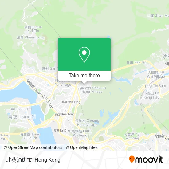 北葵涌街市地圖