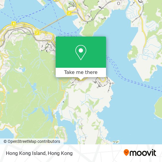 Hong Kong Island地圖