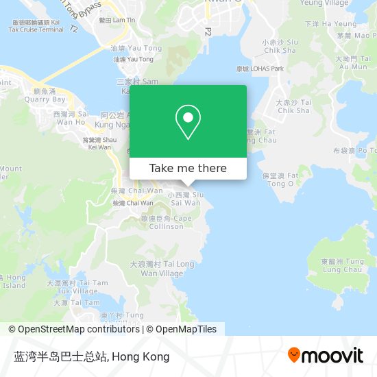 蓝湾半岛巴士总站 map