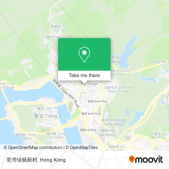 荃湾绿杨新村地圖