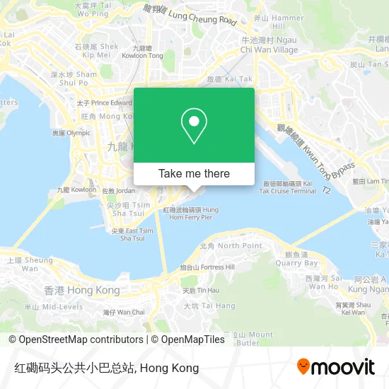 红磡码头公共小巴总站地圖