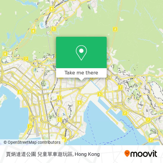 賈炳達道公園 兒童單車遊玩區 map