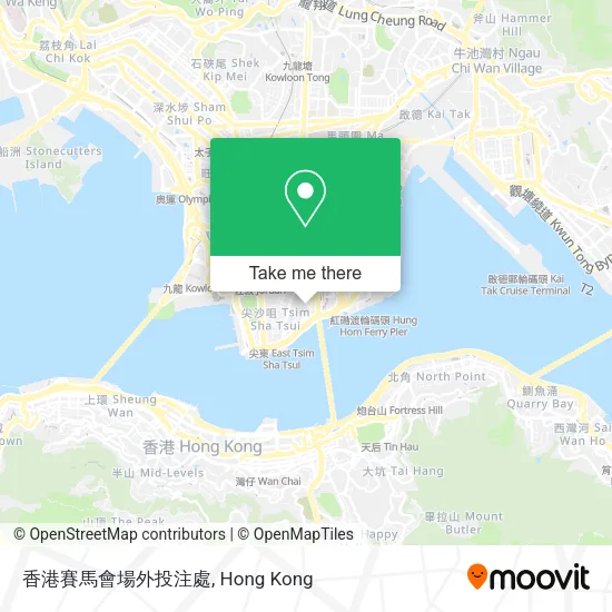 香港賽馬會場外投注處地圖