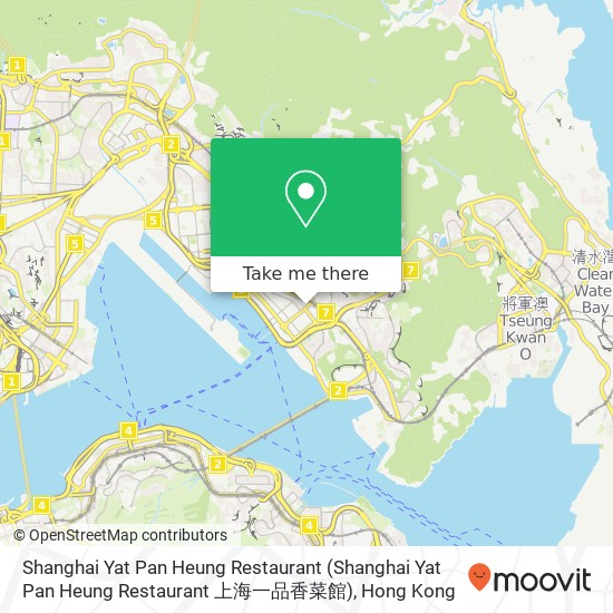 Shanghai Yat Pan Heung Restaurant map