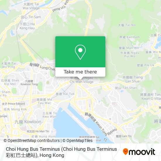 Choi Hung Bus Terminus map