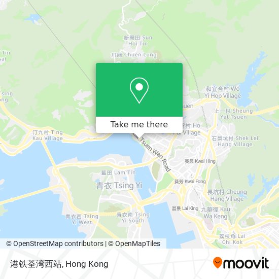 港铁荃湾西站 map