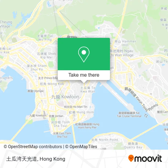 土瓜湾天光道地圖