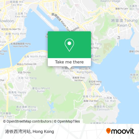 港铁西湾河站 map