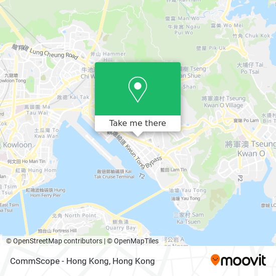 CommScope - Hong Kong map