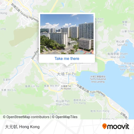 大元邨 map