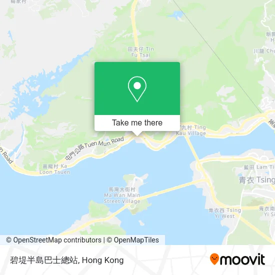 碧堤半島巴士總站地圖