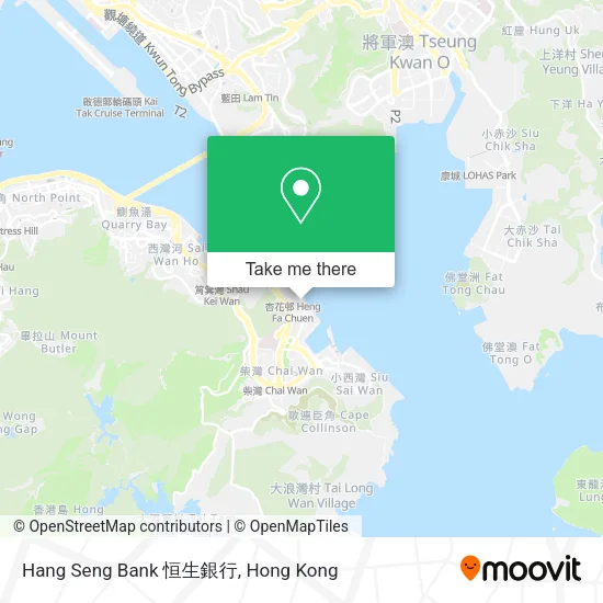 Hang Seng Bank 恒生銀行地圖
