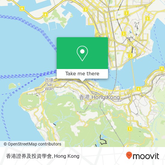 香港證券及投資學會 map