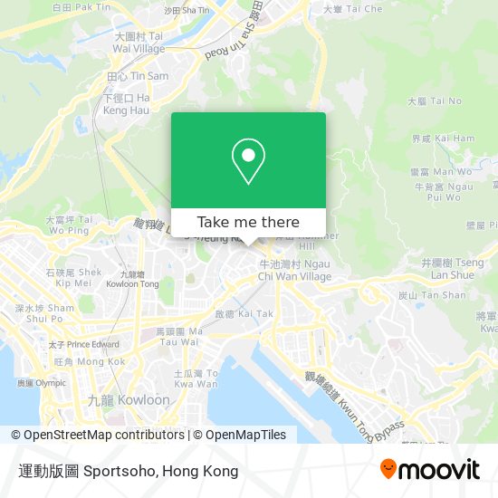 運動版圖 Sportsoho地圖