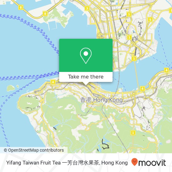 Yifang Taiwan Fruit Tea 一芳台灣水果茶 map