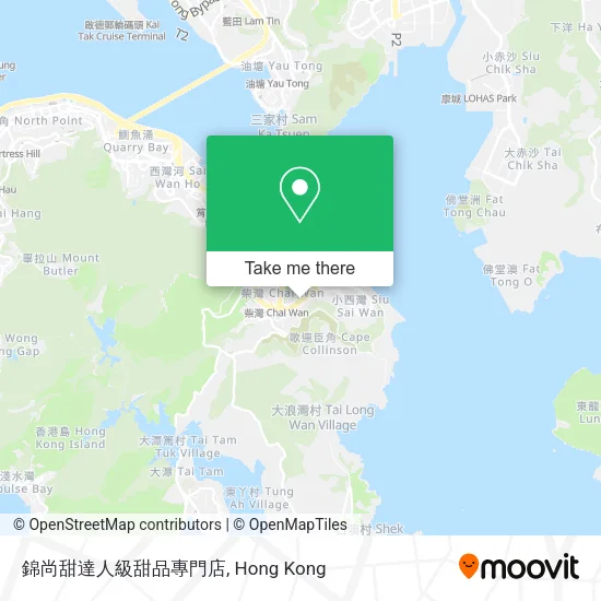 錦尚甜達人級甜品專門店地圖