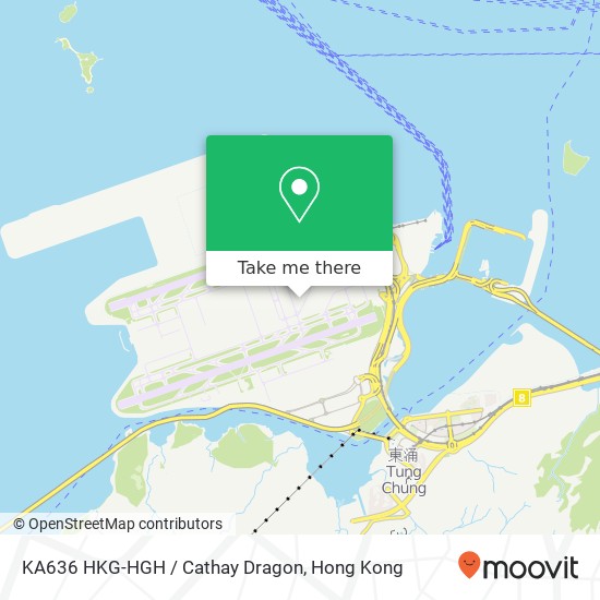KA636 HKG-HGH / Cathay Dragon map