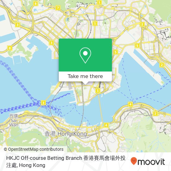 HKJC Off-course Betting Branch 香港賽馬會場外投注處 map