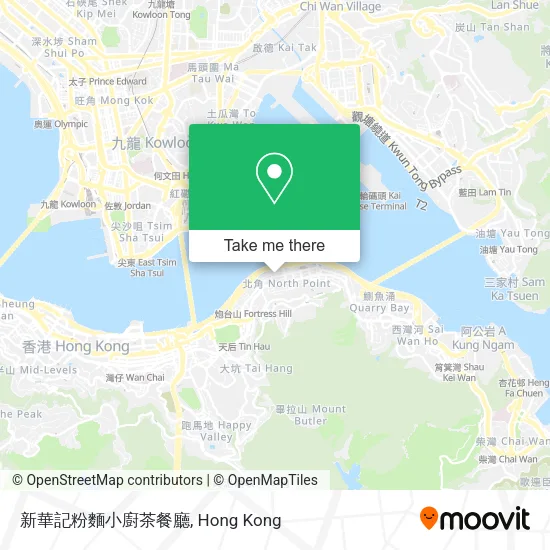 新華記粉麵小廚茶餐廳地圖