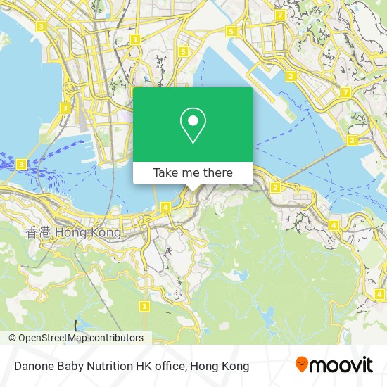 Danone Baby Nutrition HK office map