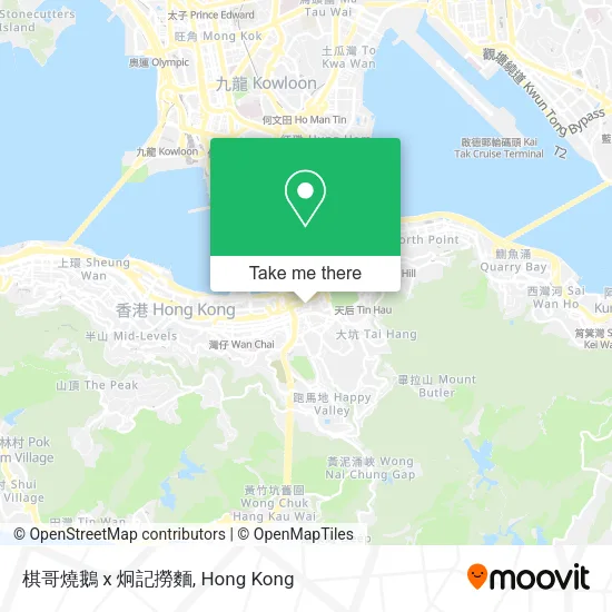 棋哥燒鵝 x 炯記撈麵地圖
