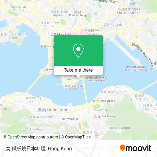 奏 鐵板燒日本料理 map