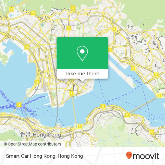 Smart Car Hong Kong map