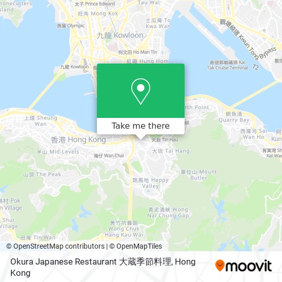 Okura Japanese Restaurant 大蔵季節料理 map
