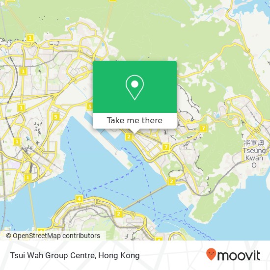 Tsui Wah Group Centre map
