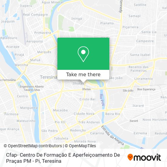 Mapa Cfap- Centro De Formação E Aperfeiçoamento De Praças PM - Pi