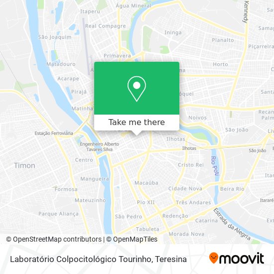 Laboratório Colpocitológico Tourinho map