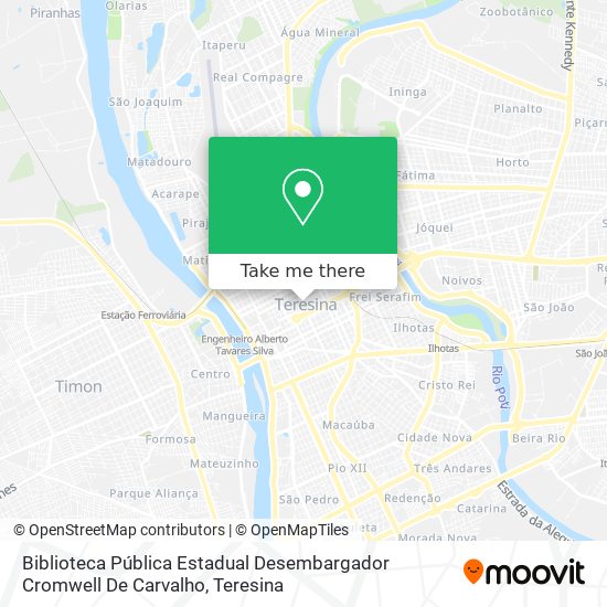 Biblioteca Pública Estadual Desembargador Cromwell De Carvalho map