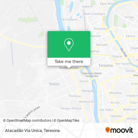 Atacadão Via Unica map