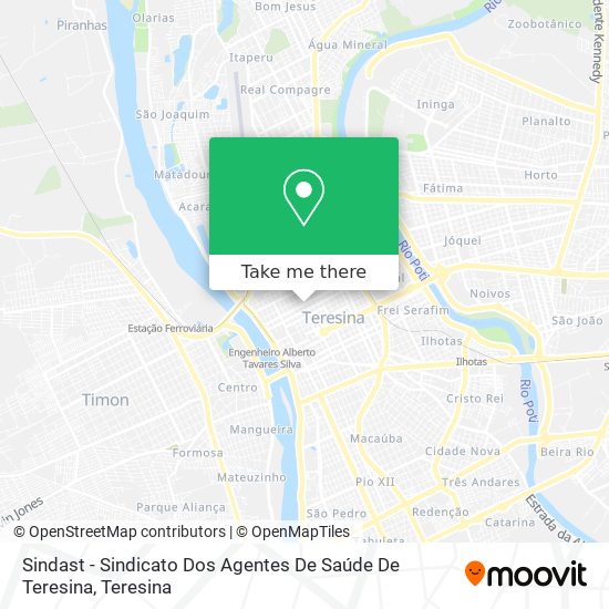 Sindast - Sindicato Dos Agentes De Saúde De Teresina map