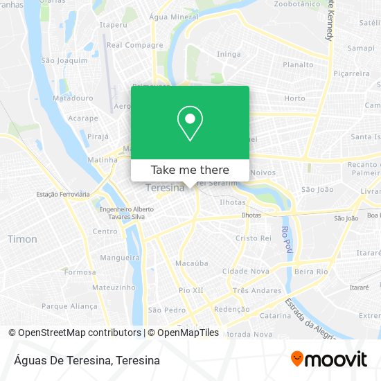 Águas De Teresina map