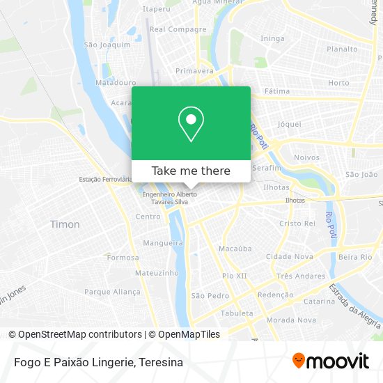 Fogo E Paixão Lingerie map
