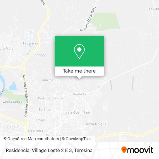 Residencial Village Leste 2 E 3 map